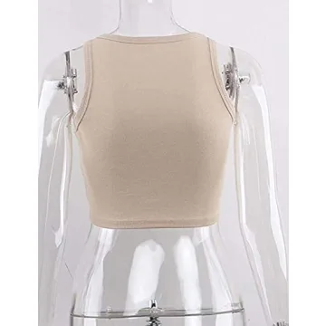 MISSACTIVER Women's Stylish Sleeveless Crop Tank Top