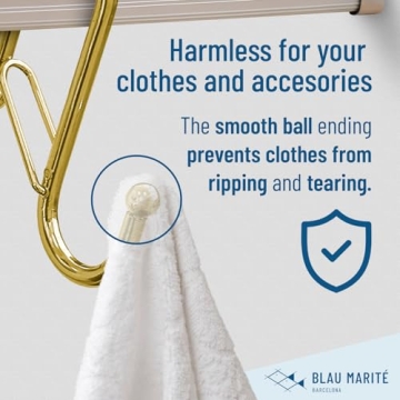 Blau Marité Anti-Fall Metal S-Hooks for Home Organisation