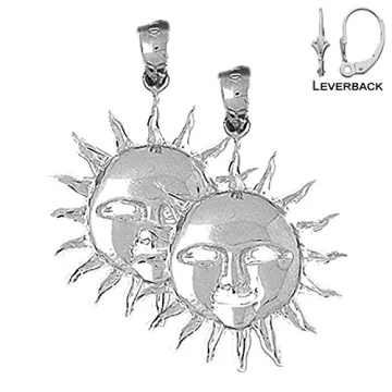 Jewels Obsession Celestial Sterling Silver Earrings
