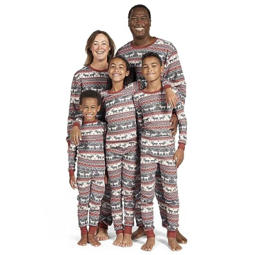 The Children's Place Family Matching Christmas Pajama Sets - Moose Fairisle
