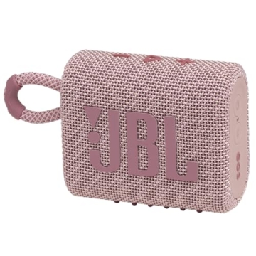JBL Go 3 - Pink Portable Bluetooth Speaker with Bass
