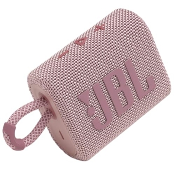 JBL Go 3 - Pink Portable Bluetooth Speaker with Bass