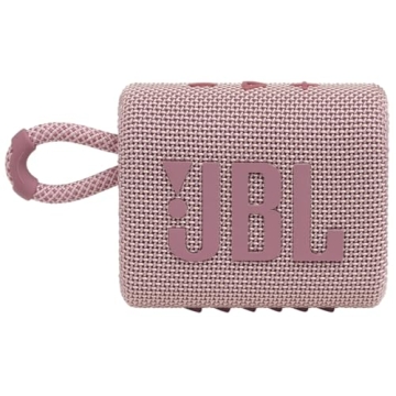 JBL Go 3 - Pink Portable Bluetooth Speaker with Bass