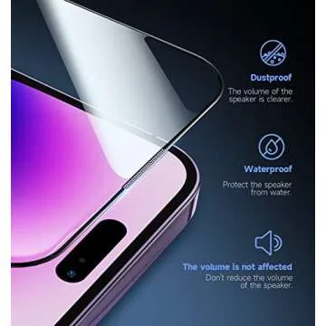 MAGIC JOHN Tempered Glass Screen Protector for iPhone 14 Pro Max