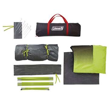 Coleman Sundome Dark Room Tent, 4/6 Person Tent Blocks 90% of Sunlight to Keep Inside Cool, Weatherproof Tent with Rainfly & Easy Setup in Minutes