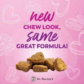 Dr. Harvey's Digestive Probiotic Soft Chews for Dogs, 7 Probiotics for Gut Health, Diarrhea and Bowe...