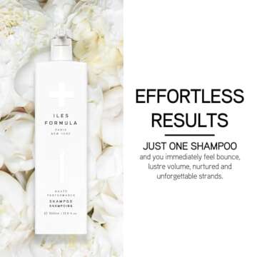 ILES FORMULA Haute Performance Sulfate Free Shampoo - Deep Cleanse, Volumize and Detangle + Stops Ha...