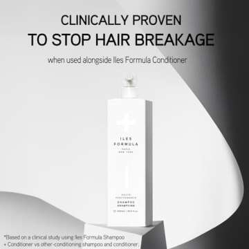 ILES FORMULA Haute Performance Sulfate Free Shampoo - Deep Cleanse, Volumize and Detangle + Stops Hair Breakage, Color & Extension Safe - For All Ages & Hair Types, 34 Fl Oz (1L)