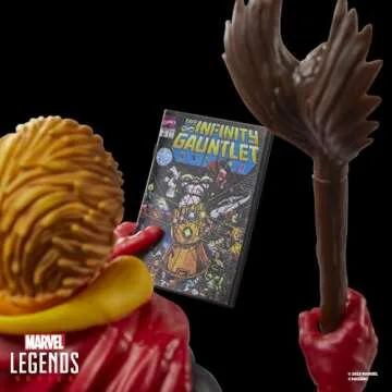 Marvel Legends Series Adam Warlock, Infinity Gauntlet Comics-Inspired Collectible 6-Inch Scale Action Figure with Character-Sized Comic Accessory