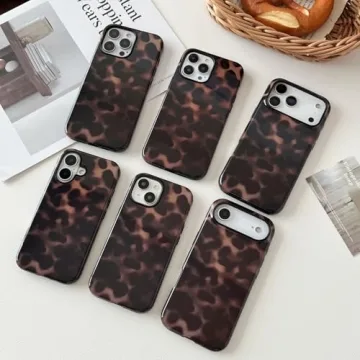 Stylish Longlayss iPhone 17 Pro Max Tortoise Case