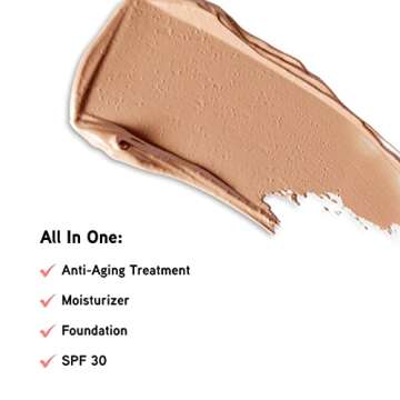 Physicians Formula Super CC+ Cream Color-Correction + Care Cream Full Coverage Light Foundation, Anti Aging Hydrating Serum, For Uneven Skin Tone, Dermatologist Approved