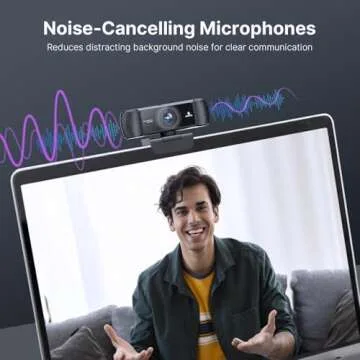 NexiGo 1080P 60FPS Webcam with Software Control and Microphone, AutoFocus, w/Privacy Cover and Tripod, N680P Pro Computer Web Camera for Skype Zoom Teams, Mac PC Laptop Desktop