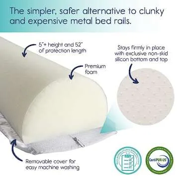 Hiccapop Toddler Bed Bumper for Safe Sleep Solutions