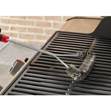 Weber 18" Three-Sided Grill Brush for Easy Cleaning