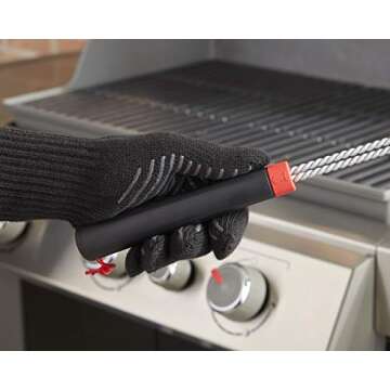 Weber 18" Three-Sided Grill Brush for Easy Cleaning