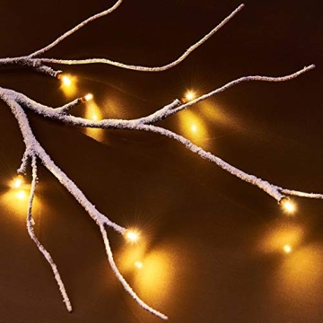 Hairui 6FT Lighted Garland with Timer - Pre-lit Decor