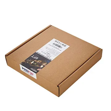 Hairui 6FT Lighted Garland with Timer - Pre-lit Decor