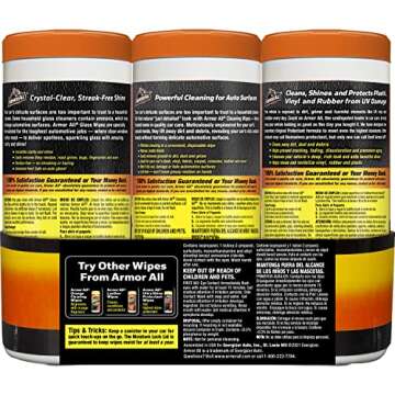 Armor All Liquid Auto Glass Cleaner, Glass Cleaners for Cars, Trucks, 22 Fl Oz Each