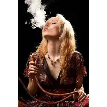 Portable Modern Book Acrylic Hookah Set with LED Lights