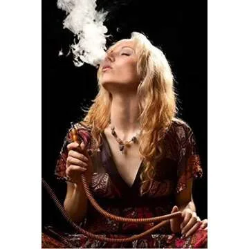 Portable Modern Book Acrylic Hookah Set with LED Lights