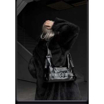 Women's Fashion Purse Cool Rock Punk hobo-Handbag Shoulder bag