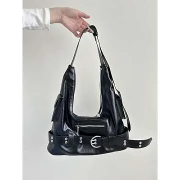 Women's Fashion Purse Cool Rock Punk hobo-Handbag Shoulder bag