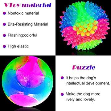 Light Up LED Dog Toy Balls for Fun Playtime