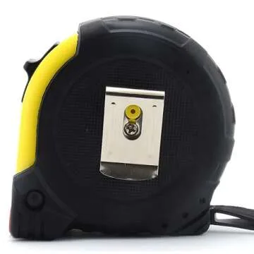 Measuring Tape Measure, 25 Ft Easy to Read Decimal Retractable Dual Side Ruler with Metric and Inches, for Surveyors, Engineers and Electricians, with Magnetic Tip and Rubber Protective Casing