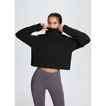 Stylish Cropped Women's Hoodies for Winter Comfort