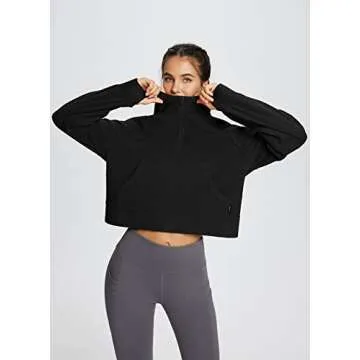 Stylish Cropped Women's Hoodies for Winter Comfort