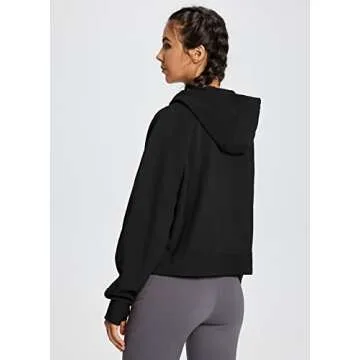 Stylish Cropped Women's Hoodies for Winter Comfort