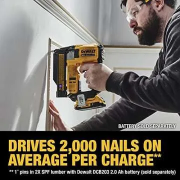 20V Max Brushless Cordless 23 Ga Pin Nailer