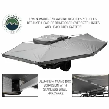 Nomadic OVS 270° Awning Dark Gray Universal Shelter