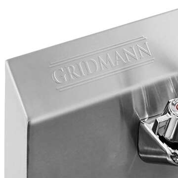 GRIDMANN Commercial NSF Stainless Steel Sink Wall Mount Hand Washing Basin with Faucet