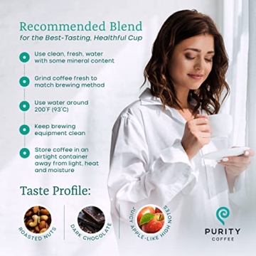 Purity Coffee Medium Roast Organic Whole Bean Coffee 12 oz