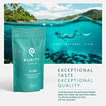 Purity Coffee Medium Roast Organic Whole Bean Coffee 12 oz