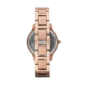 Fossil Women's Jesse Quartz Stainless Steel Three-Hand Watch, Color: Rose Gold Glitz (Model: ES3020)