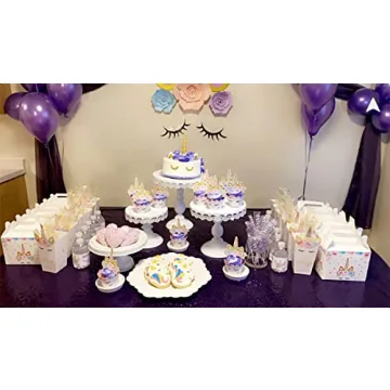 Elegant Three Layer Lace Cake Stand Set for Events