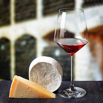 Gnimihz Wine Glasses Set of 4-15oz Wine Glass, Hand Blown Crystal Red Wine or White Wine Glass, Gifts for Women, Men, Wedding, Anniversary, Christmas, Birthday, Gift Packaging for Any Occasion