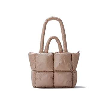 Large Puffer Tote Bag for Women - Chic Quilted Handbag