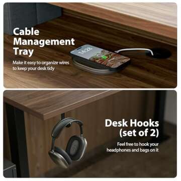 Agilestic Ergonomic L Shaped Electric Desk with Drawers