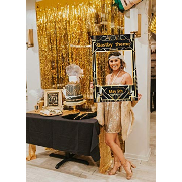 Art Deco Photo Booth Frame for 1920s Gatsby Themed Parties