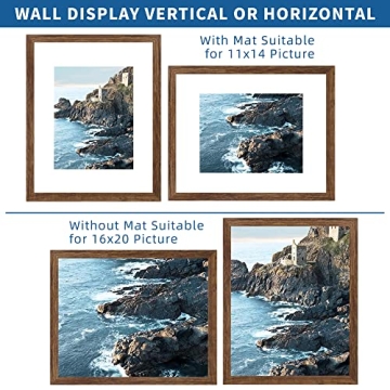 Hongkee Rustic Wood 16x20 Frames Set of 2 - Versatile Photo Display