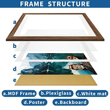 Hongkee Rustic Wood 16x20 Frames Set of 2 - Versatile Photo Display