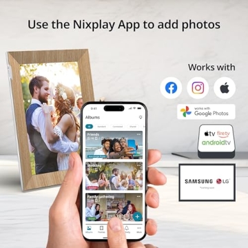 Nixplay 10.1" Digital Photo Frame with WiFi for Families