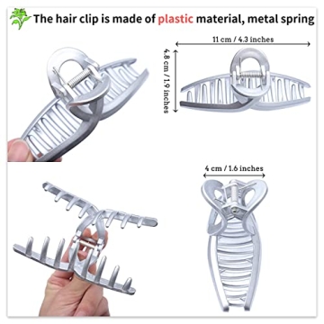 Chic Claw Hair Jaw Clips Set - Stylish No Slip Grips for Women