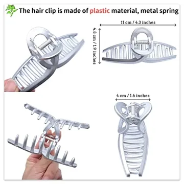 Chic Claw Hair Jaw Clips Set - Stylish No Slip Grips for Women