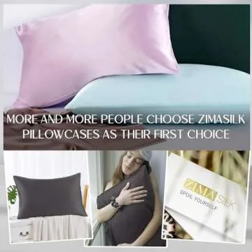 ZIMASILK Premium Mulberry Silk Pillowcase for Skin & Hair