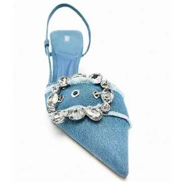 Stylish Women's Rhinestone Kitten Heels for Events