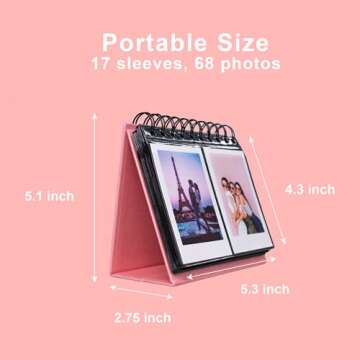 Chic 68 Pockets Mini Photo Album for Instant Photos